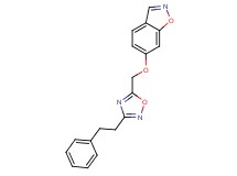 6-{[3-(2-phenylethyl)-1,2,4-oxadiazol-5-yl]methoxy}-1,2-benzisoxazole