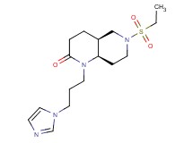 (4aS*,8aR*)-6-(ethylsulfonyl)-1-[3-(1H-imidazol-1-yl)propyl]octahydro-1,6-naphthyridin-2(1H)-one