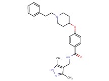 N-[(3,5-dimethyl-1H-pyrazol-4-yl)methyl]-4-{[1-(2-phenylethyl)-4-piperidinyl]oxy}benzamide