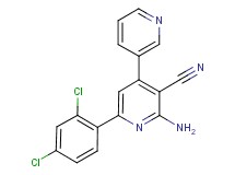 2'-amino-6'-(2,4-dichlorophenyl)-3,4'-bipyridine-3'-carbonitrile