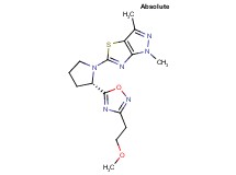 5-{(2S)-2-[3-(2-methoxyethyl)-1,2,4-oxadiazol-5-yl]pyrrolidin-1-yl}-1,3-dimethyl-1H-pyrazolo[3,4-d][1,3]thiazole