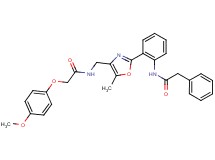 2-(4-methoxyphenoxy)-N-[(5-methyl-2-{2-[(phenylacetyl)amino]phenyl}-1,3-oxazol-4-yl)methyl]acetamide