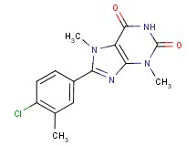8-(4-chloro-3-methylphenyl)-3,7-dimethyl-3,7-dihydro-1H-purine-2,6-dione