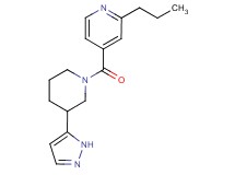 2-propyl-4-{[3-(1H-pyrazol-5-yl)piperidin-1-yl]carbonyl}pyridine