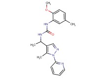 N-(2-methoxy-5-methylphenyl)-N'-{1-[5-methyl-1-(2-pyridinyl)-1H-pyrazol-4-yl]ethyl}urea