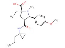 (2S*,4S*,5R*)-2-ethyl-5-(4-methoxyphenyl)-1-methyl-4-{[(1-propylcyclopropyl)amino]carbonyl}pyrrolidine-2-carboxylic acid