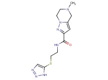 5-methyl-N-[2-(1H-1,2,3-triazol-5-ylthio)ethyl]-4,5,6,7-tetrahydropyrazolo[1,5-a]pyrazine-2-carboxamide