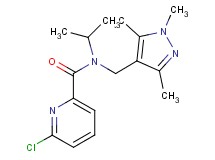 6-chloro-N-isopropyl-N-[(1,3,5-trimethyl-1H-pyrazol-4-yl)methyl]pyridine-2-carboxamide