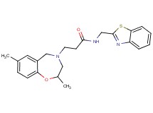 N-(1,3-benzothiazol-2-ylmethyl)-3-(2,7-dimethyl-2,3-dihydro-1,4-benzoxazepin-4(5H)-yl)propanamide