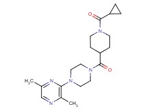 3-(4-{[1-(cyclopropylcarbonyl)-4-piperidinyl]carbonyl}-1-piperazinyl)-2,5-dimethylpyrazine