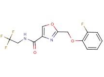 2-[(2-fluorophenoxy)methyl]-N-(2,2,2-trifluoroethyl)-1,3-oxazole-4-carboxamide