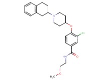 3-chloro-N-(2-methoxyethyl)-4-{[1-(1,2,3,4-tetrahydro-2-naphthalenyl)-4-piperidinyl]oxy}benzamide