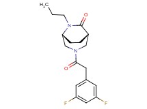 (1S*,5R*)-3-[(3,5-difluorophenyl)acetyl]-6-propyl-3,6-diazabicyclo[3.2.2]nonan-7-one