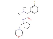 2-(dimethylamino)-2-(3-fluorophenyl)-N-[1-(4-morpholinylmethyl)cyclopentyl]acetamide