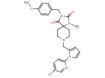 8-{[1-(5-chloro-2-pyridinyl)-1H-pyrrol-2-yl]methyl}-3-(4-methoxybenzyl)-1-methyl-1,3,8-triazaspiro[4.5]decane-2,4-dione