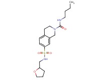 N-butyl-7-{[(tetrahydrofuran-2-ylmethyl)amino]sulfonyl}-3,4-dihydroisoquinoline-2(1H)-carboxamide