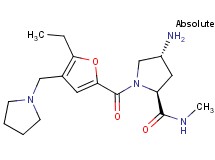 (4R)-4-amino-1-[5-ethyl-4-(pyrrolidin-1-ylmethyl)-2-furoyl]-N-methyl-L-prolinamide