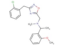 N-{[3-(2-chlorobenzyl)-1,2,4-oxadiazol-5-yl]methyl}-1-(2-methoxyphenyl)-N-methylethanamine