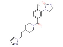 1-[2-methyl-5-({4-[2-(1H-pyrazol-1-yl)ethyl]-1-piperidinyl}carbonyl)phenyl]-2-imidazolidinone