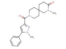 2-methyl-9-[(1-methyl-5-phenyl-1H-pyrazol-3-yl)carbonyl]-2,9-diazaspiro[5.5]undecan-3-one