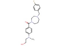 2-[(4-{[4-(4-fluorobenzyl)-1,4-diazepan-1-yl]carbonyl}phenyl)(methyl)amino]ethanol