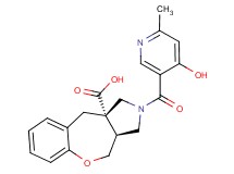 rel-(3aS,10aS)-2-[(4-hydroxy-6-methyl-3-pyridinyl)carbonyl]-2,3,3a,4-tetrahydro-1H-[1]benzoxepino[3,4-c]pyrrole-10a(10H)-carboxylic acid