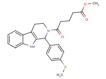 methyl 5-{1-[4-(methylthio)phenyl]-1,3,4,9-tetrahydro-2H-beta-carbolin-2-yl}-5-oxopentanoate