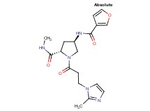 (4R)-4-(3-furoylamino)-N-methyl-1-[3-(2-methyl-1H-imidazol-1-yl)propanoyl]-L-prolinamide