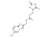 3-(2,5-dioxo-4-imidazolidinyl)-N-[(6-methylimidazo[1,2-a]pyridin-2-yl)methyl]propanamide