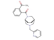 1-(2-{[(1S*,5R*)-3-(2-pyridinylmethyl)-3,6-diazabicyclo[3.2.2]non-6-yl]carbonyl}phenyl)ethanone