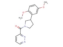 3-{[3-(2,5-dimethoxyphenyl)-1-pyrrolidinyl]carbonyl}pyridazine
