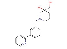 3-(hydroxymethyl)-1-[3-(2-pyridinyl)benzyl]-3-piperidinol
