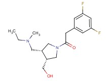 ((3R*,4R*)-1-[(3,5-difluorophenyl)acetyl]-4-{[ethyl(methyl)amino]methyl}pyrrolidin-3-yl)methanol