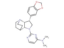 2-[(3R*,3aR*,7aR*)-3-(1,3-benzodioxol-5-yl)hexahydro-4,7-ethanopyrrolo[3,2-b]pyridin-1(2H)-yl]-N,N-dimethylpyrimidin-4-amine