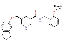 (3R,5S)-5-[(2,3-dihydro-1H-inden-5-yloxy)methyl]-N-(2-methoxybenzyl)-3-piperidinecarboxamide