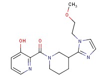 2-({3-[1-(2-methoxyethyl)-1H-imidazol-2-yl]-1-piperidinyl}carbonyl)-3-pyridinol