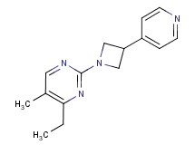 4-ethyl-5-methyl-2-[3-(4-pyridinyl)-1-azetidinyl]pyrimidine