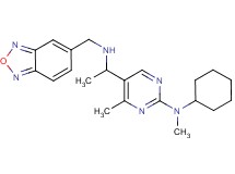 5-{1-[(2,1,3-benzoxadiazol-5-ylmethyl)amino]ethyl}-N-cyclohexyl-N,4-dimethyl-2-pyrimidinamine