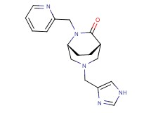 (1S*,5R*)-3-(1H-imidazol-4-ylmethyl)-6-(pyridin-2-ylmethyl)-3,6-diazabicyclo[3.2.2]nonan-7-one