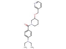 N,N-diethyl-4-{[3-(3-pyridinylmethoxy)-1-piperidinyl]carbonyl}aniline