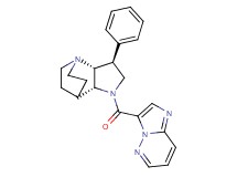 (2R*,3S*,6R*)-5-(imidazo[1,2-b]pyridazin-3-ylcarbonyl)-3-phenyl-1,5-diazatricyclo[5.2.2.0~2,6~]undecane