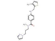 N-methyl-4-{[(3-methyl-2-thienyl)methyl]amino}-N-[3-(1H-pyrazol-1-yl)propyl]benzamide
