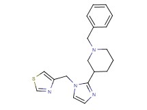 1-benzyl-3-[1-(1,3-thiazol-4-ylmethyl)-1H-imidazol-2-yl]piperidine