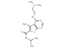 4-{[2-(dimethylamino)ethyl]amino}-N-isopropyl-5-methylthieno[2,3-d]pyrimidine-6-carboxamide