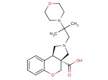 (3aR*,9bR*)-2-(2-methyl-2-morpholin-4-ylpropyl)-1,2,3,9b-tetrahydrochromeno[3,4-c]pyrrole-3a(4H)-carboxylic acid