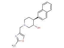 (3S*,4S*)-1-[(2-methyl-1,3-oxazol-4-yl)methyl]-4-(2-naphthyl)piperidin-3-ol