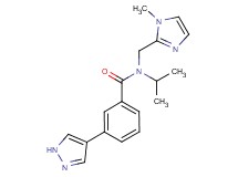 N-isopropyl-N-[(1-methyl-1H-imidazol-2-yl)methyl]-3-(1H-pyrazol-4-yl)benzamide