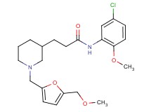 N-(5-chloro-2-methoxyphenyl)-3-(1-{[5-(methoxymethyl)-2-furyl]methyl}-3-piperidinyl)propanamide