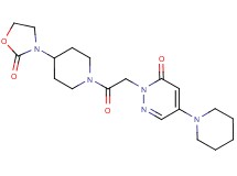 2-{2-oxo-2-[4-(2-oxo-1,3-oxazolidin-3-yl)piperidin-1-yl]ethyl}-5-piperidin-1-ylpyridazin-3(2H)-one