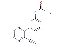 N-[3-(3-cyanopyrazin-2-yl)phenyl]acetamide